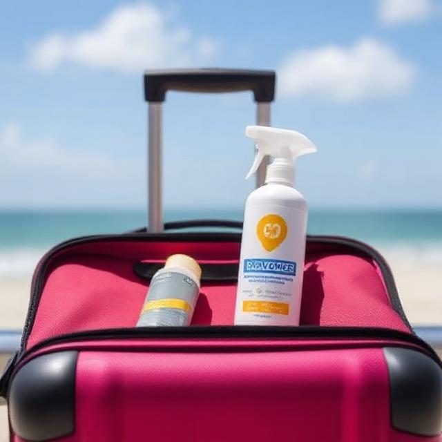 نصائح لتعبئة واقي الشمس بأمان في أكياس محددة