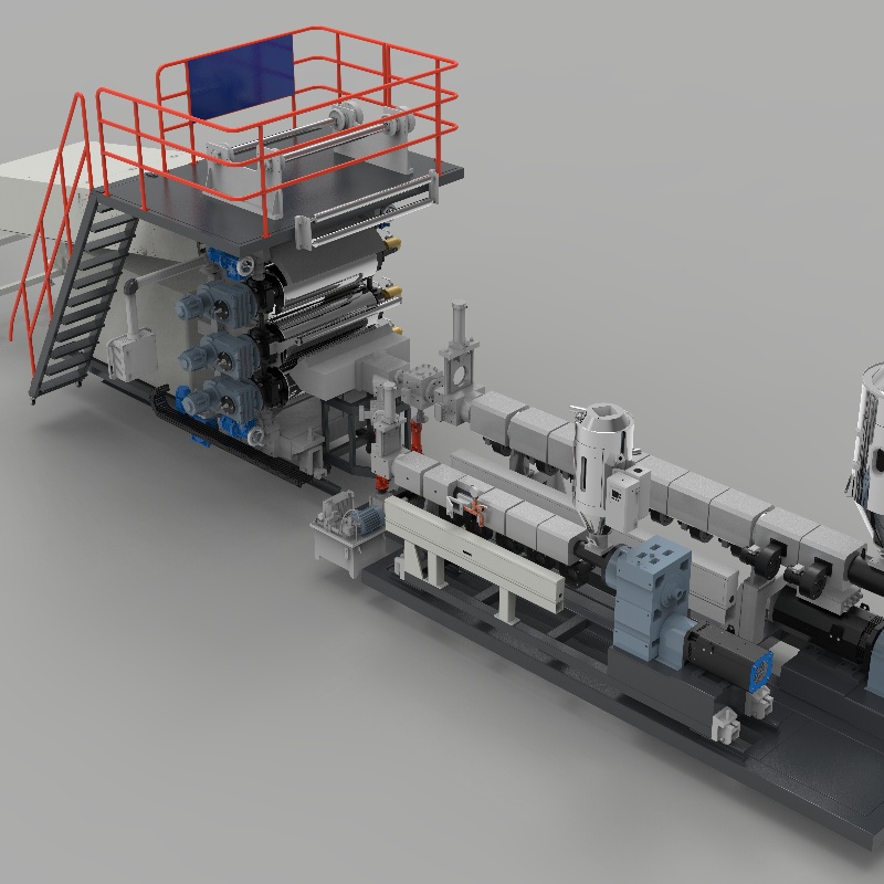 آلة بثق الألواح البلاستيكية الذكية وآلة القطع